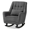 Velvet Biscuit Tufted Rocking Chair-Kirkland's Home Hot