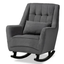 Velvet Biscuit Tufted Rocking Chair-Kirkland's Home Hot