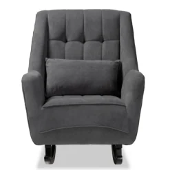 Velvet Biscuit Tufted Rocking Chair-Kirkland's Home Hot