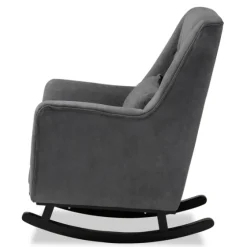 Velvet Biscuit Tufted Rocking Chair-Kirkland's Home Hot