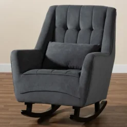 Velvet Biscuit Tufted Rocking Chair-Kirkland's Home Hot