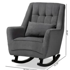 Velvet Biscuit Tufted Rocking Chair-Kirkland's Home Hot