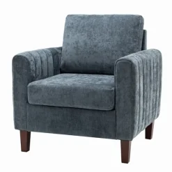 Velvet Channel Stitch Accent Chair-Kirkland's Home Store