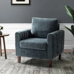 Velvet Channel Stitch Accent Chair-Kirkland's Home Store