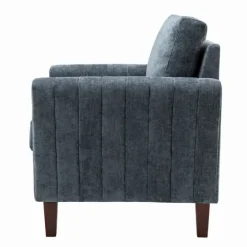 Velvet Channel Stitch Accent Chair-Kirkland's Home Store