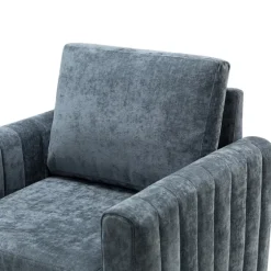 Velvet Channel Stitch Accent Chair-Kirkland's Home Store