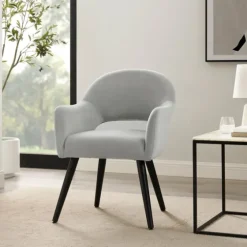 Velvet Curved Open Back Dining Chair-Kirkland's Home Discount