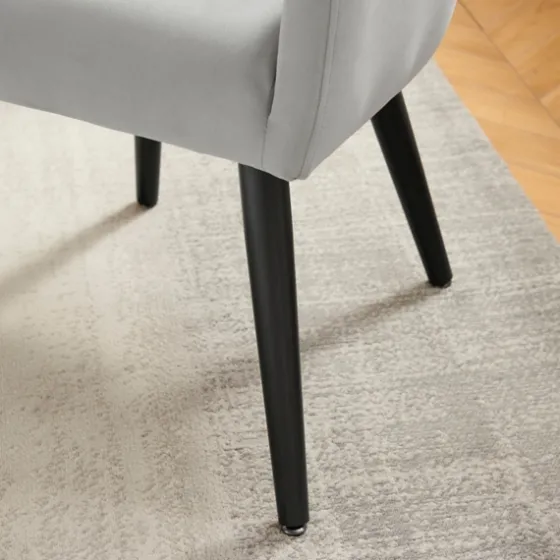 Velvet Curved Open Back Dining Chair-Kirkland's Home Discount