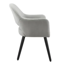 Velvet Curved Open Back Dining Chair-Kirkland's Home Discount