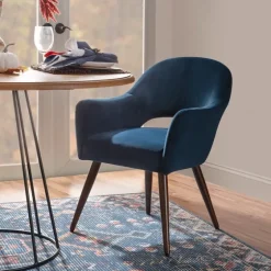 Velvet Curved Open Back Dining Chair-Kirkland's Home Hot