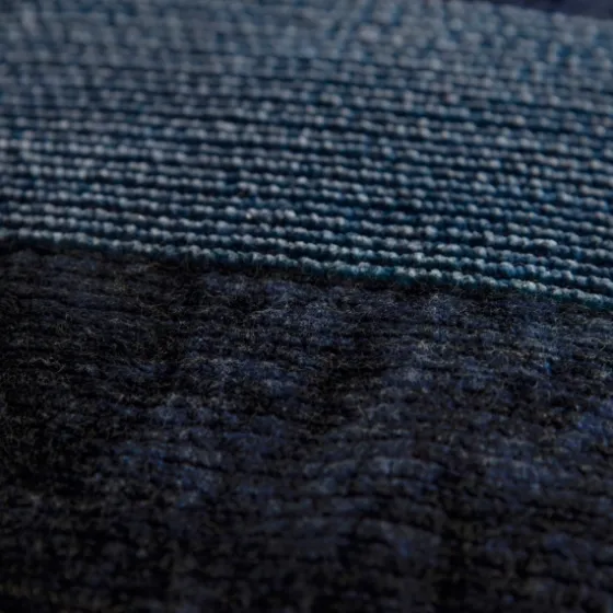 Velvet Navy Monochrome Stripe Lumbar Pillow-Kirkland's Home Store