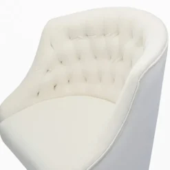 Velvet Tufted Golden Leg Swivel Office Chair-Kirkland's Home Online