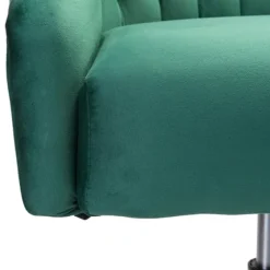 Velvet Tufted Golden Leg Swivel Office Chair-Kirkland's Home Hot