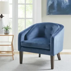 Velvet Tufted Midcentury Modern Accent Chair-Kirkland's Home Hot