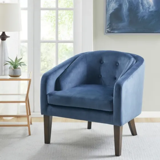 Velvet Tufted Midcentury Modern Accent Chair-Kirkland's Home Hot