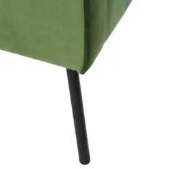 Velvet Upholstered Black Legs Accent Chair-Kirkland's Home Online