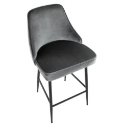 Velvet Upholstered Counter Stools, Set Of 2-Kirkland's Home Sale