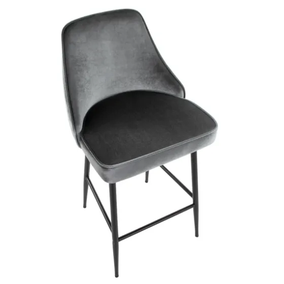 Velvet Upholstered Counter Stools, Set Of 2-Kirkland's Home Sale