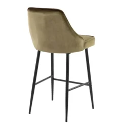 Velvet Upholstered Counter Stools, Set Of 2-Kirkland's Home Outlet
