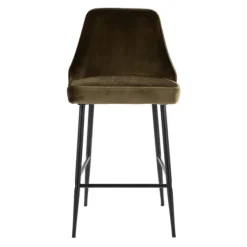Velvet Upholstered Counter Stools, Set Of 2-Kirkland's Home Outlet