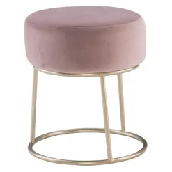 Velvet Upholstered Vanity Stool-Kirkland's Home Discount