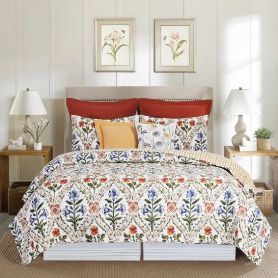 Victoria'S Garden 3-Pc. Full/Queen Quilt Set-Kirkland's Home Store
