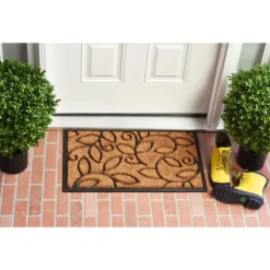 Vine Leaves Swirl Doormat, 36X24 In.-Kirkland's Home Outlet
