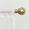 Vine Motif Gold Curtain Rod & Finial Set, 72 In.-Kirkland's Home Shop