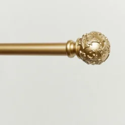 Vine Motif Gold Curtain Rod & Finial Set, 72 In.-Kirkland's Home Shop
