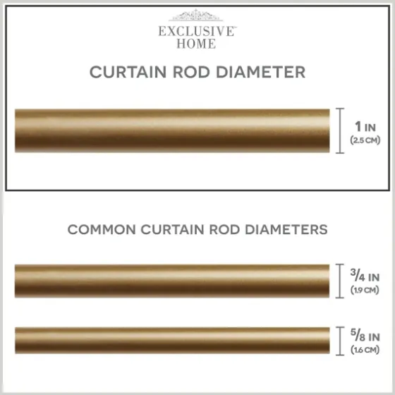 Vine Motif Gold Curtain Rod & Finial Set, 72 In.-Kirkland's Home Shop