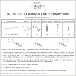 Vine Motif Gold Curtain Rod & Finial Set, 72 In.-Kirkland's Home Shop