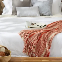 Vintage Braided Fringe Throw-Kirkland's Home Store