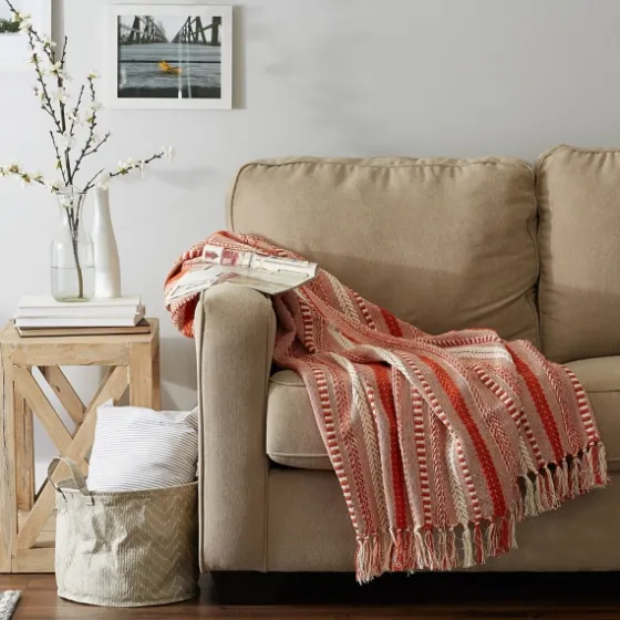 Vintage Braided Fringe Throw-Kirkland's Home Store