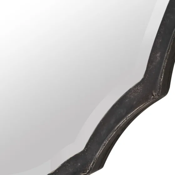 Vintage Charcoal Concaved Oval Mirror-Kirkland's Home Sale