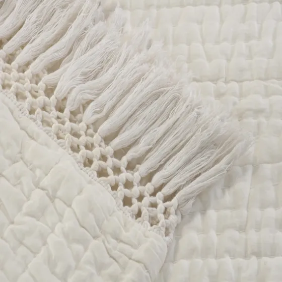 Vintage Cotton Fringe Throw-Kirkland's Home New