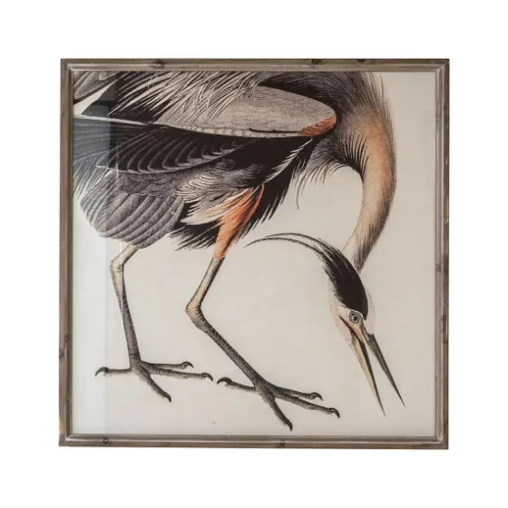 Vintage Crane Framed Canvas Art Print-Kirkland's Home Online