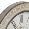 Vintage Cream Rust Round Framed Wall Clock-Kirkland's Home Discount