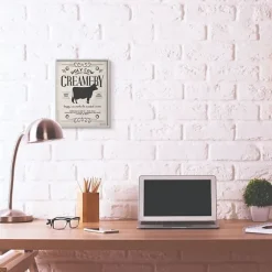 Vintage Creamery Cow Framed Wall Plaque-Kirkland's Home Cheap