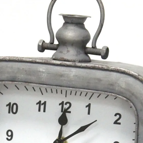 Vintage Galvanized Tabletop Clock-Kirkland's Home Hot