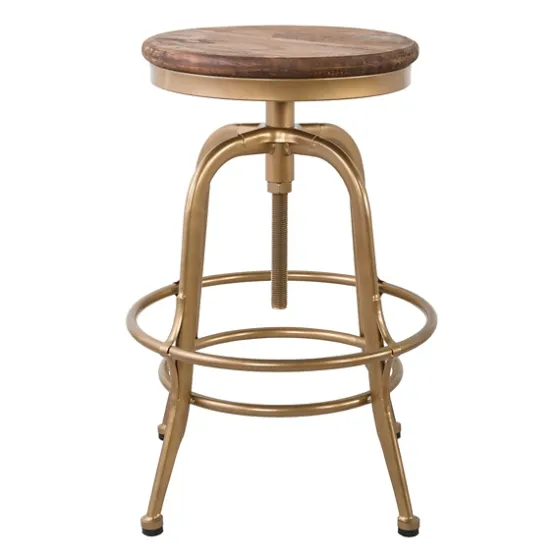 Vintage Gold Circled Arch Base Counter Stool-Kirkland's Home Flash Sale