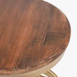 Vintage Gold Circled Arch Base Counter Stool-Kirkland's Home Flash Sale