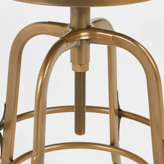 Vintage Gold Circled Arch Base Counter Stool-Kirkland's Home Flash Sale