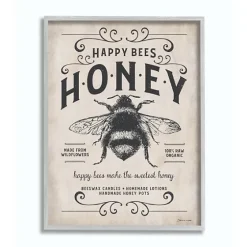 Vintage Honey Bee Framed Wall Plaque-Kirkland's Home Shop