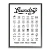 Vintage Laundry Chart Framed Wall Plaque-Kirkland's Home Discount