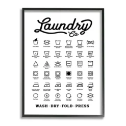 Vintage Laundry Chart Framed Wall Plaque-Kirkland's Home Discount