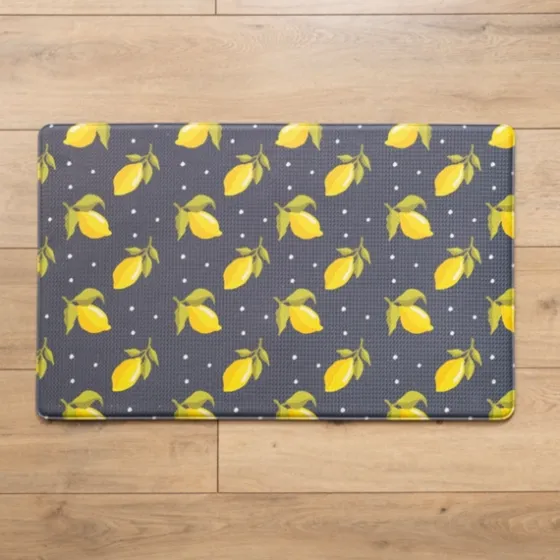 Vintage Lemons Kitchen Mat-Kirkland's Home Cheap