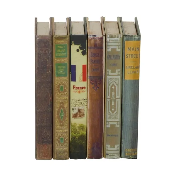Vintage Library Decorative 6-Pc. Book Box Set-Kirkland's Home Outlet