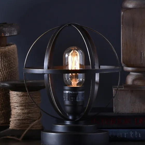 Vintage Metal Sphere Lamp-Kirkland's Home Online