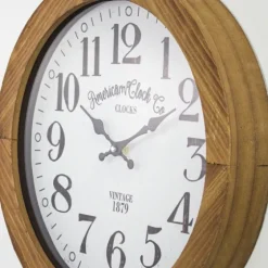 Vintage Pocket Watch Wooden Wall Clock-Kirkland's Home Discount