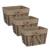 Vintage Wire Baskets With Taupe Liner, Set Of 3-Kirkland's Home Online